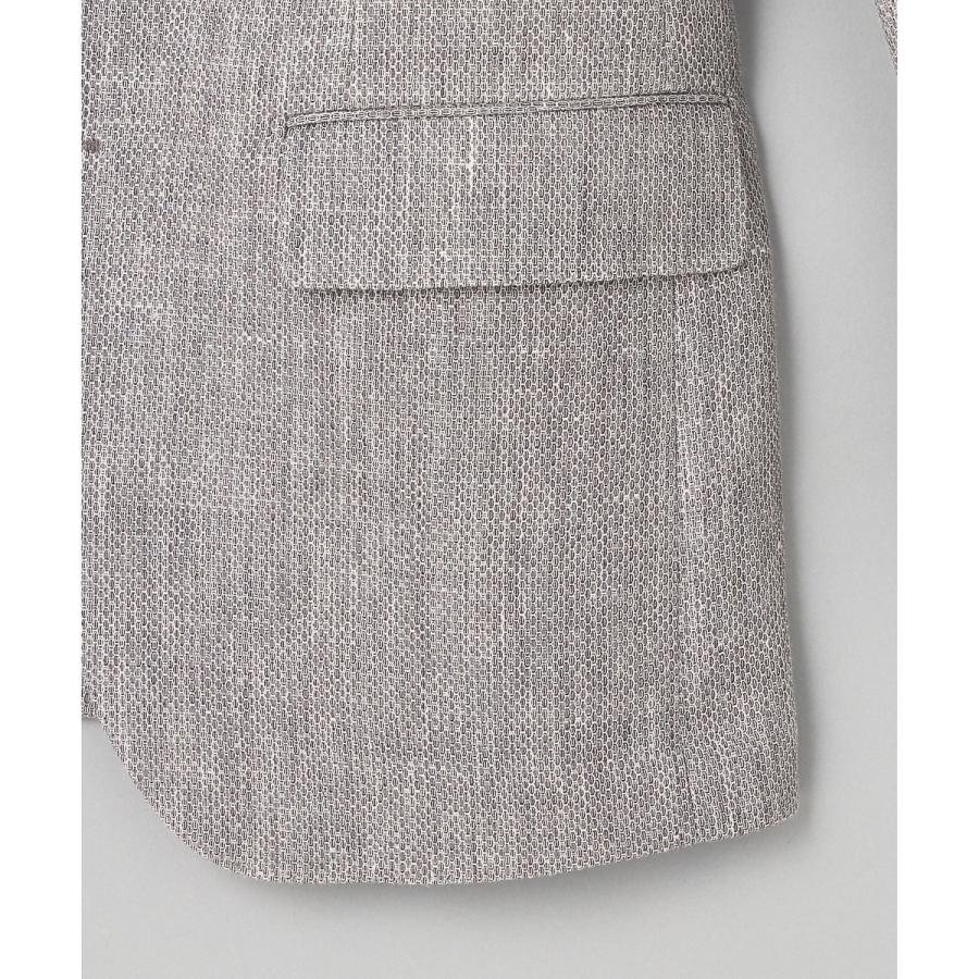 【DORMEUIL】ドーメル HEXAGON リネン ジャケット_ライトグレーの画像