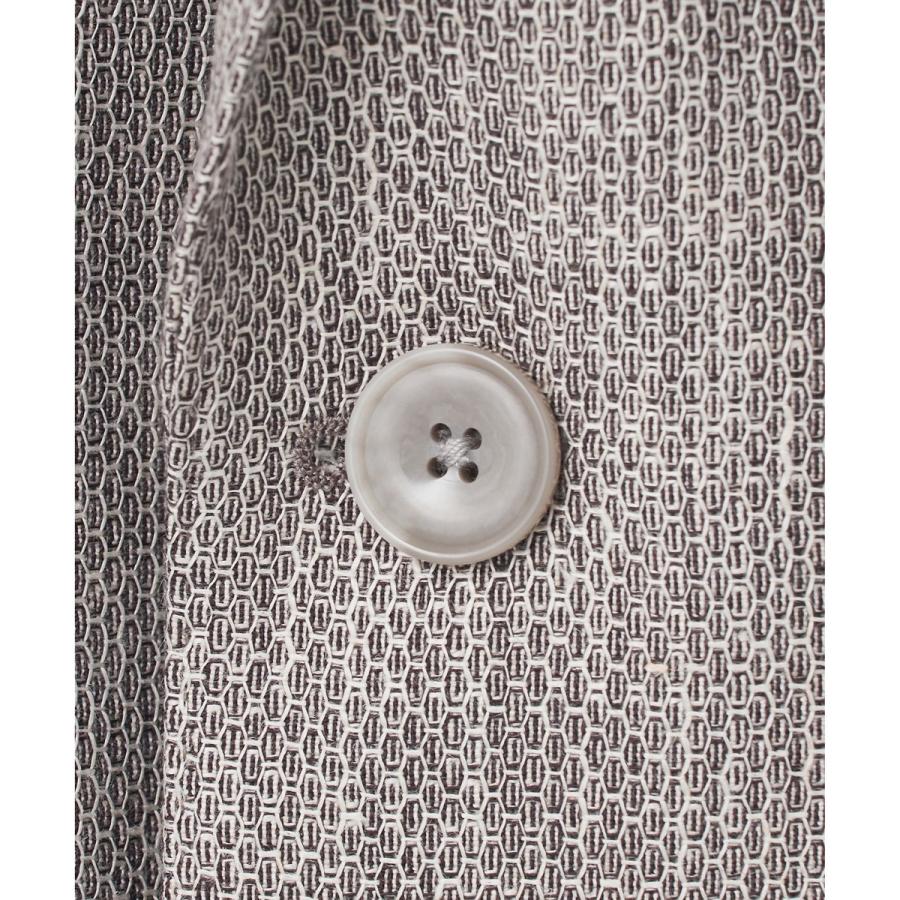 【DORMEUIL】ドーメル HEXAGON リネン ジャケット_ライトグレーの画像