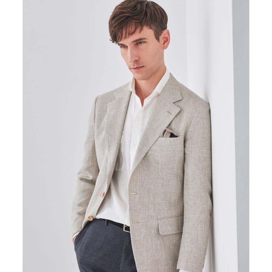 【DORMEUIL】ドーメル HEXAGON リネン ジャケット_ベージュの画像