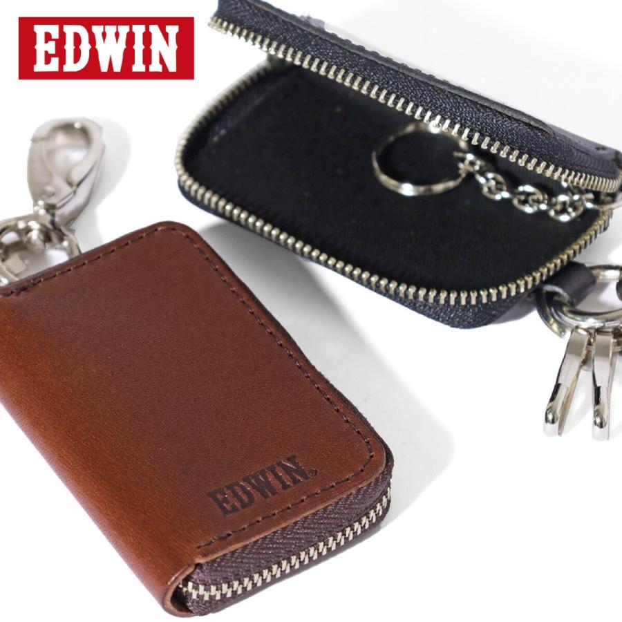 EDWIN（エドウィン） 【栃木レザー使用】本革 レザーキーケース 日本製