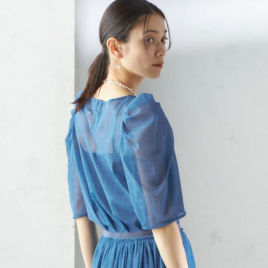 SHIPS（シップス） troisiemeCHACO:〈手洗い可能〉デニム プリント