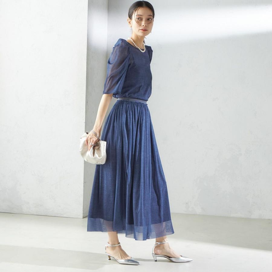 SHIPS（シップス） troisiemeCHACO:〈手洗い可能〉デニム プリント