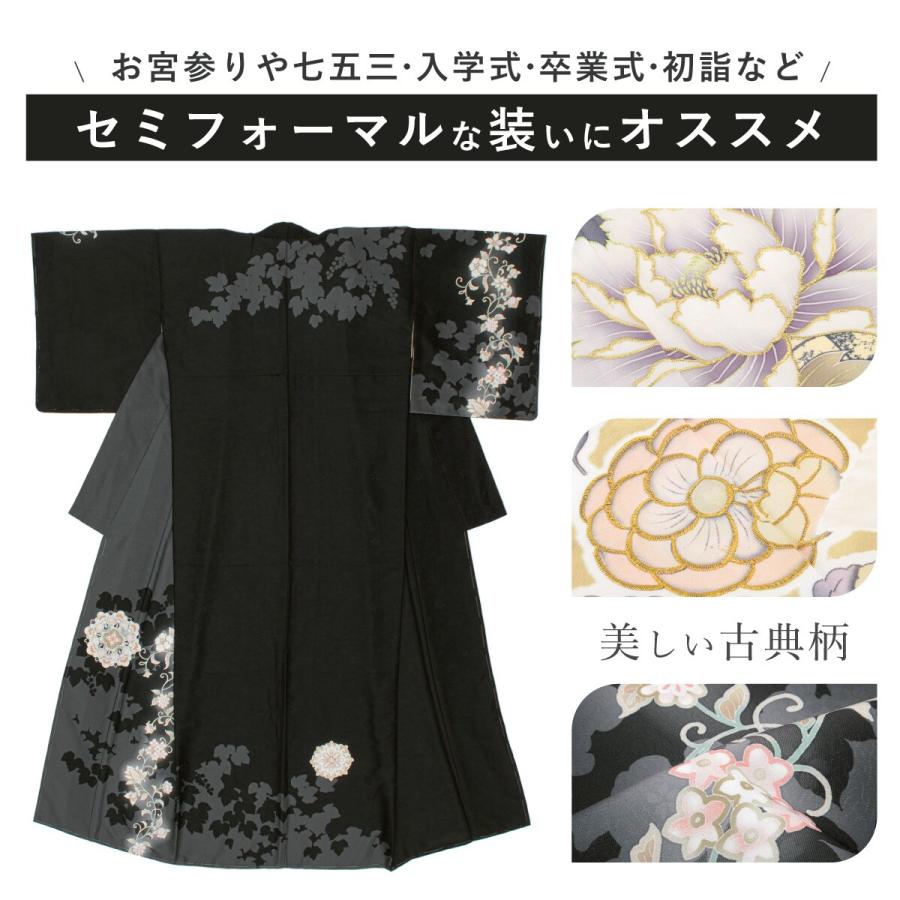 訪問着 単品 くすみカラーの画像