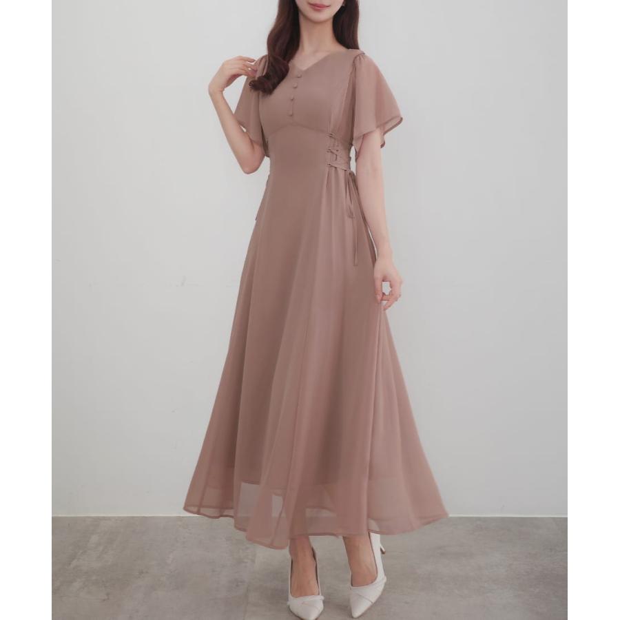 【グレー】CENEA 2wayVネックシアーコルセットワンピース JUNOAH｜CENEA 2wayVネックシアーコルセットワンピース | Rakuten