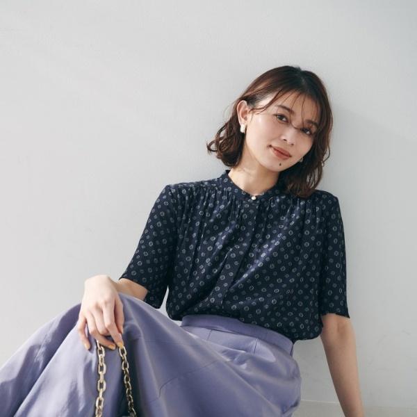 UNTITLED 【セットアップ可能オンオフ】小紋柄ブラウス : マルイ UNTITLED 【セットアップ可能オンオフ】小紋柄ブラウス : マルイ