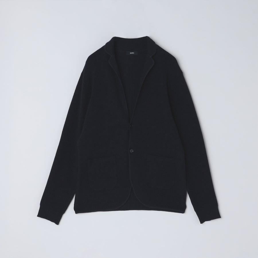 SHIPS（シップス） SHIPS: 14ゲージ リネン ニット 2ボタン ジャケット