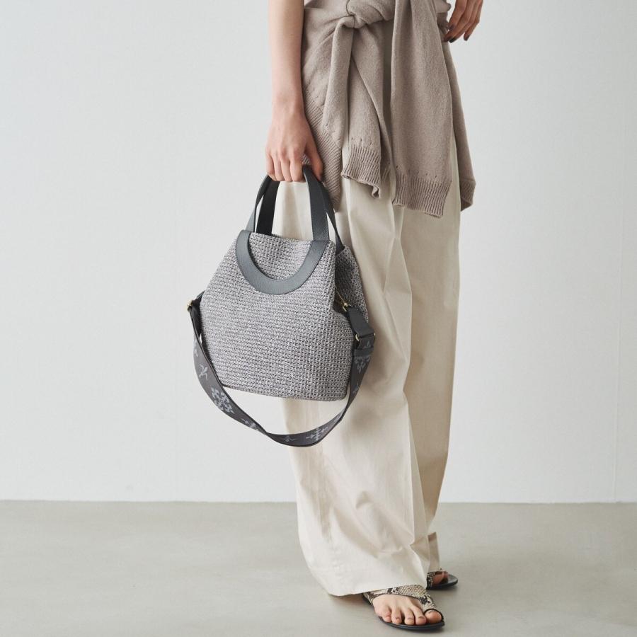 ラシットモノグラムテープカゴ2wayトートバッグ セール】モノグラムテープ カゴ2wayトートバッグ（トートバッグ