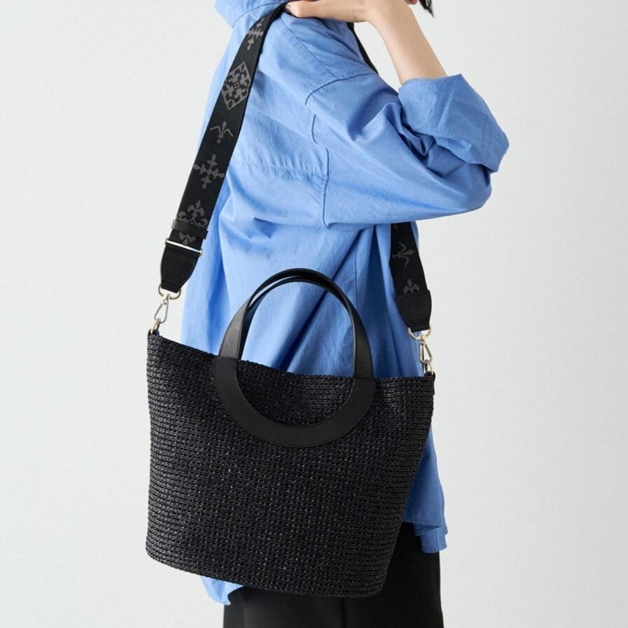 russet モノグラムテープ カゴ2wayトートバッグ(CE-1553