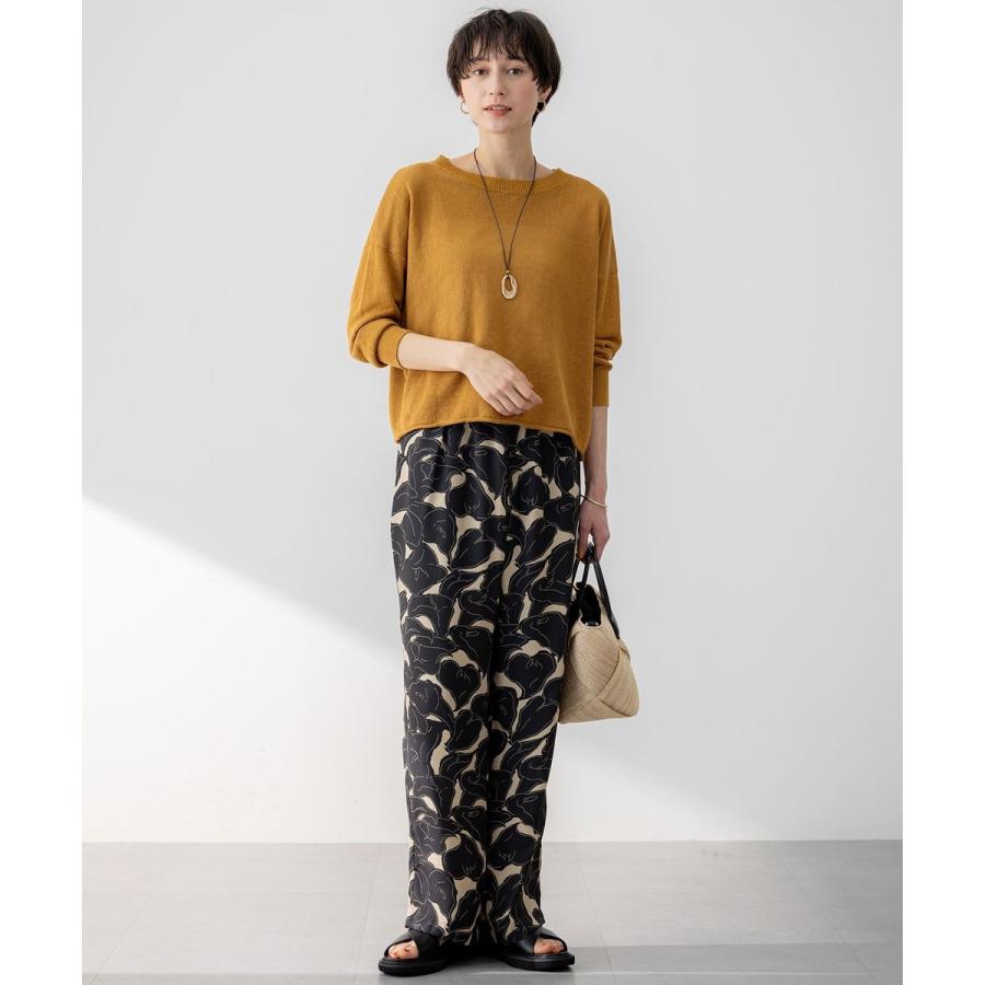 23区 【洗える】Ratti フラワーアートプリント ワイド パンツ