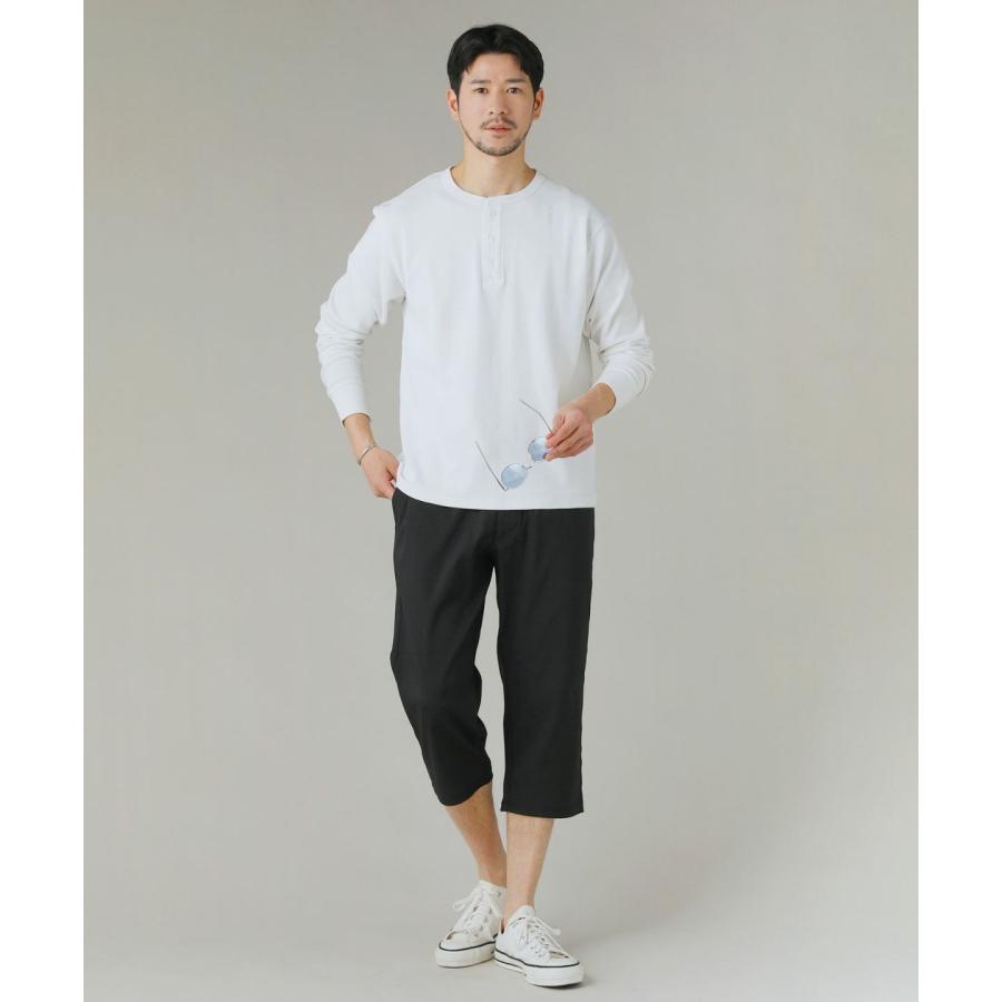 接触冷感/吸水速乾/ストレッチ】カルゼレギンスクロップドパンツ