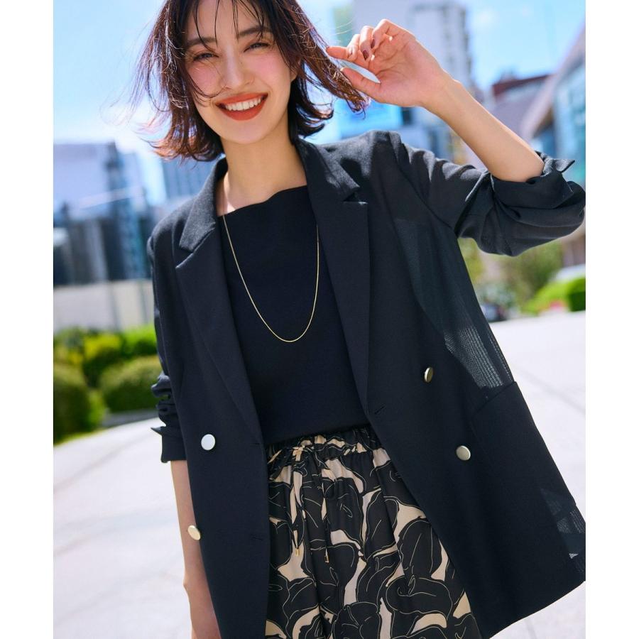anySiS 【吸水速乾・洗える】シアーメッシュ ジャケット any SiS 【吸水速乾・洗える】シアーメッシュ ジャケット