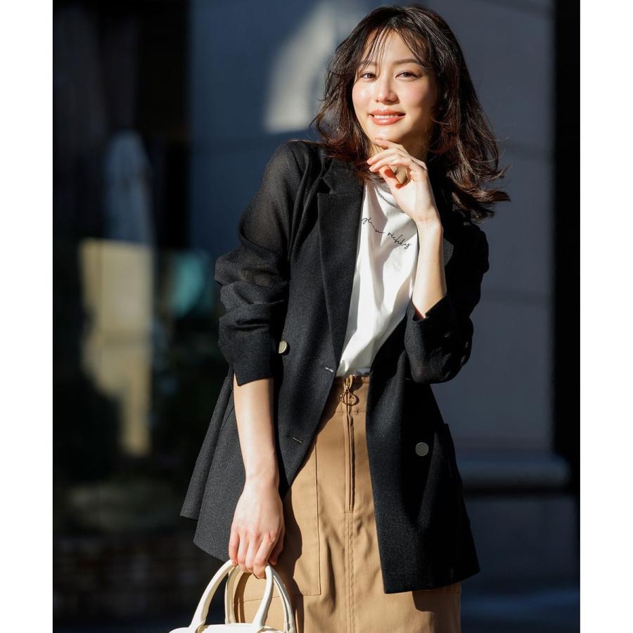 人気！any SiS シアーメッシュジャケット ネイビー ANY SIS 【洗える】シアーメッシュ ジャケット （ネイビー） -靴