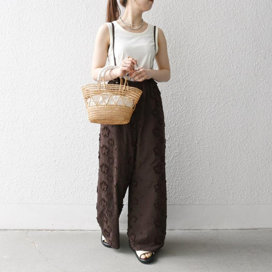 SHIPS any any:〈手洗い可能〉3D フラワー エンブロイダリー ギャザー