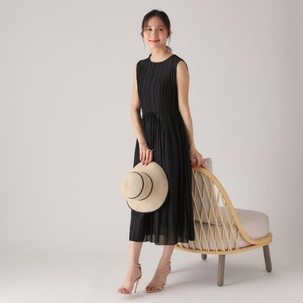 クード シャンス（COUP DE CHANCE）/【洗える／プリーツ加工】ノースリーブワンピース COUP DE CHANCE（クードシャンス） 【洗える／プリーツ加工