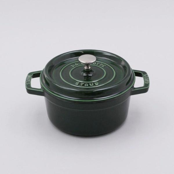 ピコ・ココット ラウンド 20cm バジルグリーン ＜staub ストウブ＞の画像