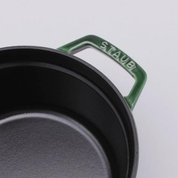 ピコ・ココット ラウンド 20cm バジルグリーン ＜staub ストウブ＞の画像