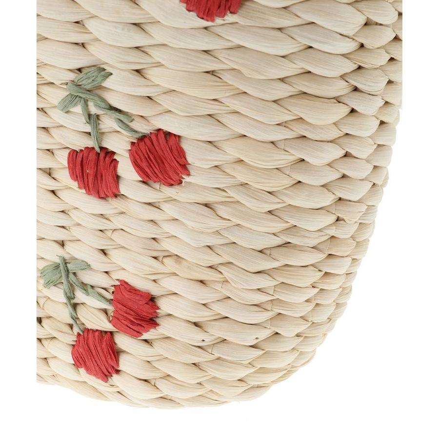 新品チェリーメイズフリルハンドルカゴバッ Maison de FLEUR チェリーメイズフリルハンドルカゴバッグ | メゾン ド フルール(Maison