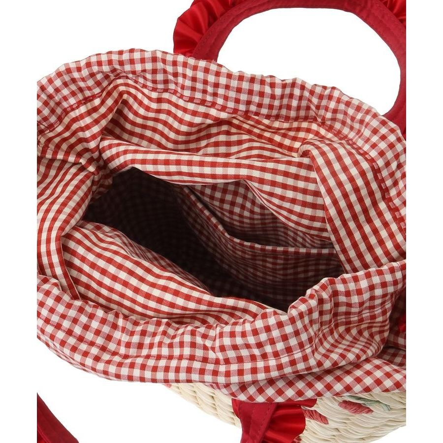 メゾンドフルール　チェリーカゴバッグ　さくらんぼ チェリーメイズフリルハンドルカゴバッグ/Maison de FLEUR（メゾン ド