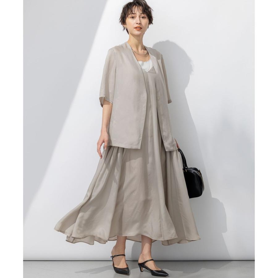 23区 【接触冷感性】フィブリルツイル キャミソールフレアワンピース