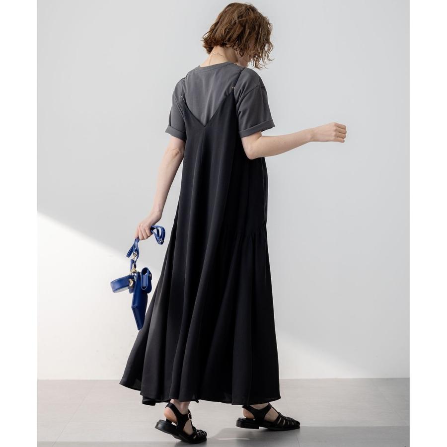 23区 【接触冷感性】フィブリルツイル キャミソールフレアワンピース