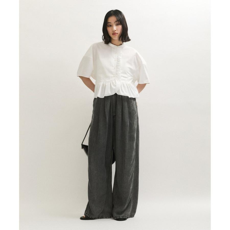 アダムエロペ フリルブラウス ADAM ET ROPE'（アダムエロペ） ブラウス シャツ ペタルフリルブラウス