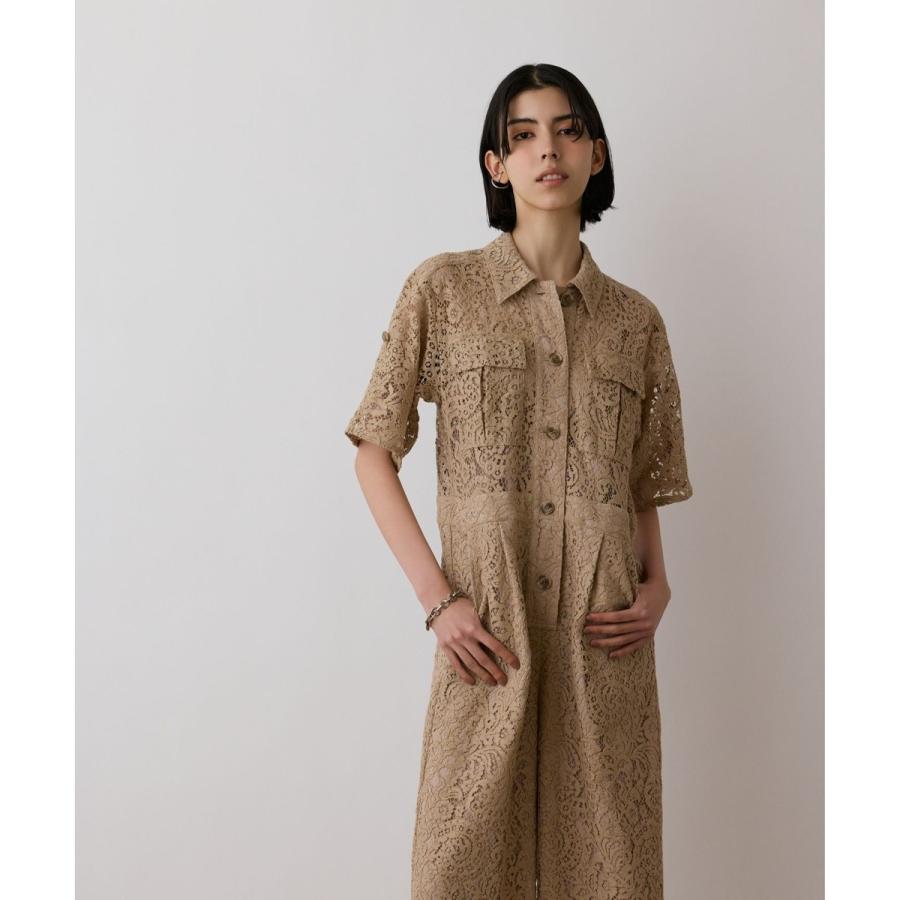 今期　未使用グレースコンチネンタル　アイボリー レース ジャンプスーツ　36 今期 未使用グレースコンチネンタル アイボリー レース ジャンプ