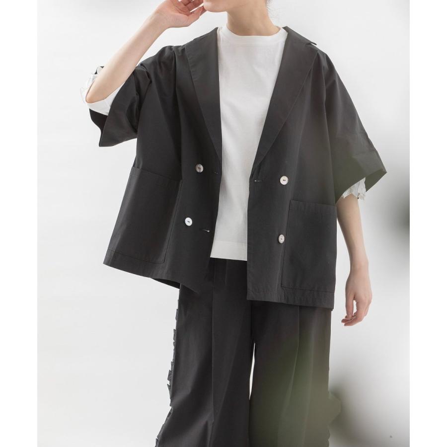 ノップドゥノッド（nop de nod）/Cloche半袖テーラードジャケット nop de nod（ノップドゥノッド） Cloche半袖テーラードジャケット