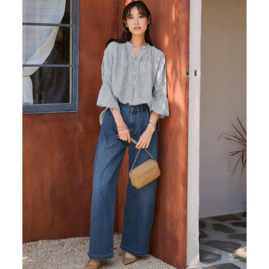 23区 【Oggi6月号掲載/接触冷感】23区DENIM サマー タック ワイド