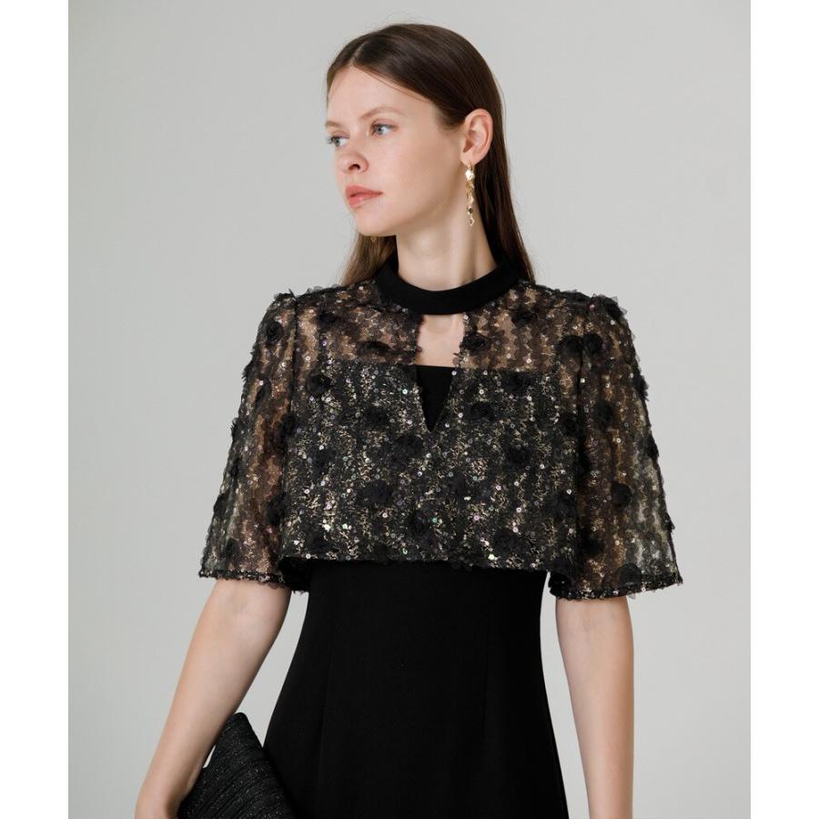 フラワースパンコールチュールフリルIラインドレス : マルイ(丸井