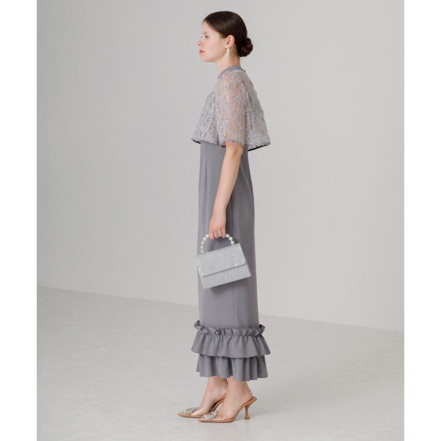 フラワースパンコールチュールフリルIラインドレス : マルイ