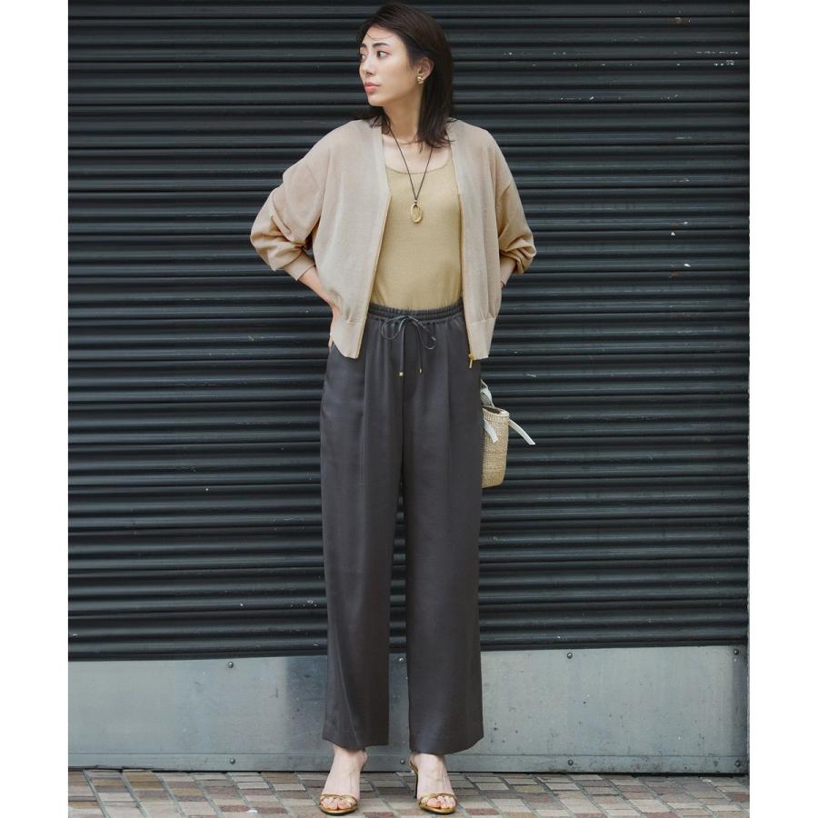 23区（ニジュウサンク） 【洗える】ライトシアーニット ブルゾン