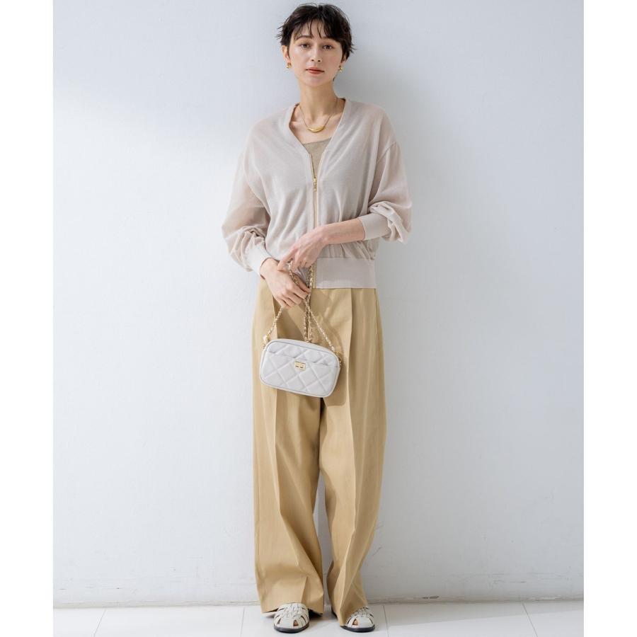 23区（ニジュウサンク） 【洗える】ライトシアーニット ブルゾン