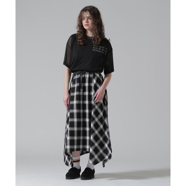 《WOMAN／直営店限定》SHEER LAYERED PRINT T-SHIRT／シアーレイヤード