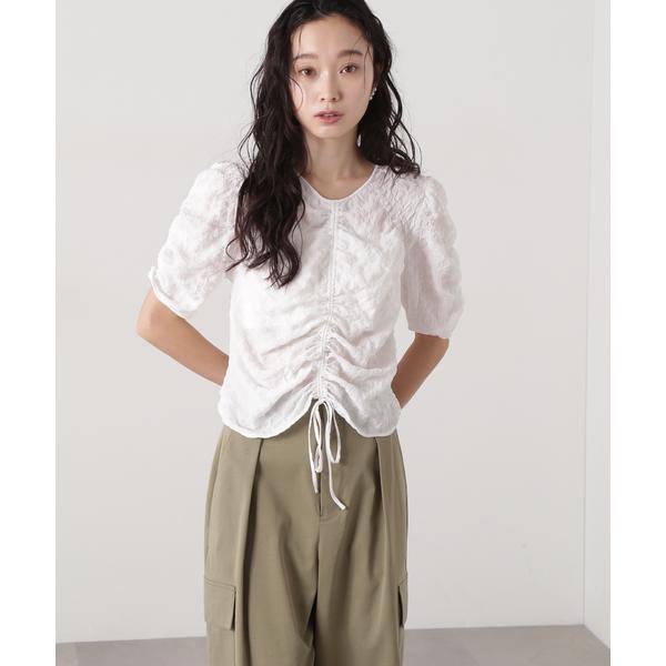 N. NATURAL BEAUTY BASICエンブロイダリーワッシャーブラウス N.Natural Beauty Basic エンブロイダリーワッシャーブラウス