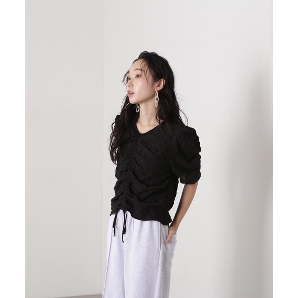 N.Natural Beauty Basic エンブロイダリーワッシャーブラウス