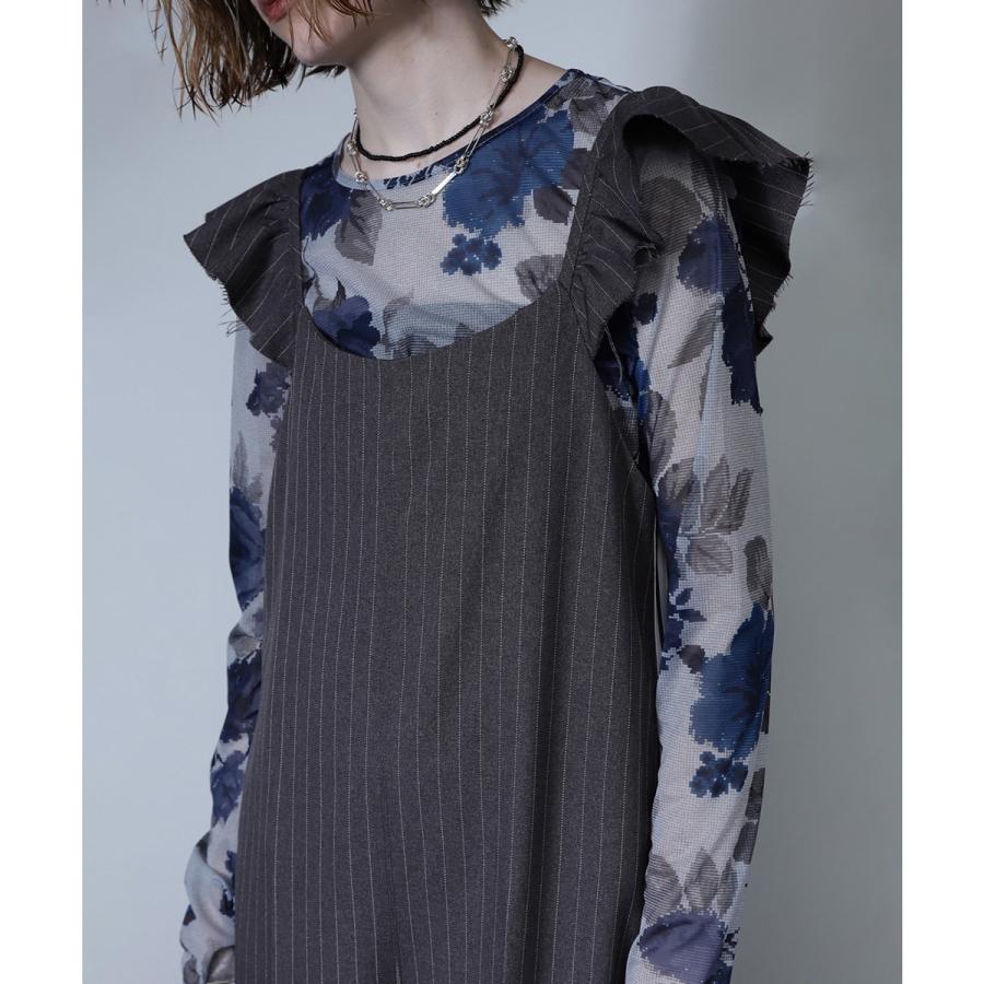 期間限定出品】ROSEBUD ストライプ柄サロペット 【公式通販】