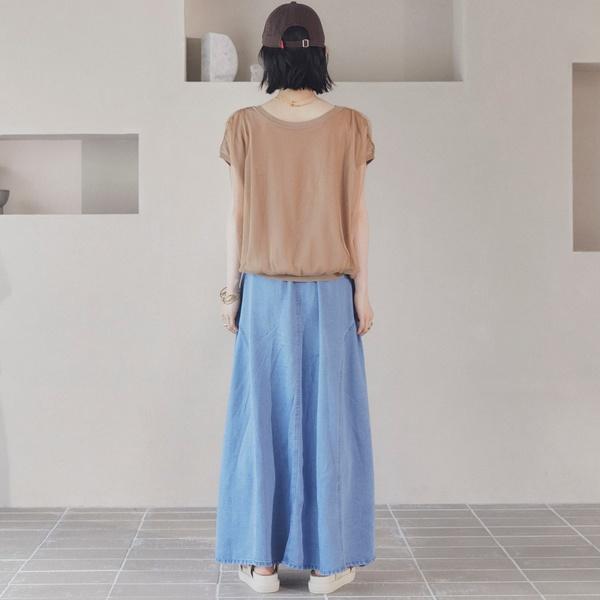 DOUX ARCHIVES（ドゥアルシーヴ） ソフトデニムフレアスカート