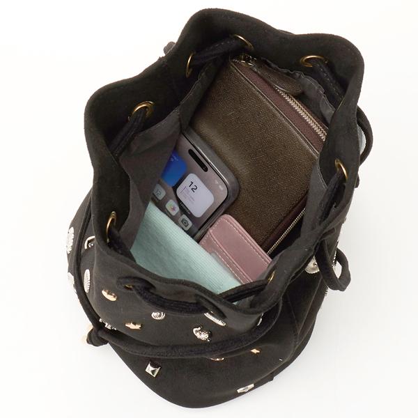 kakatoo（カカトゥ） kakatoo / スエード調スタッズドロストバッグ