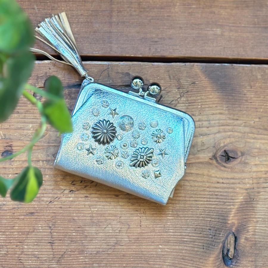 ペルケ perche / マルチスタッズがま口二つ折りウォレット : マルイ