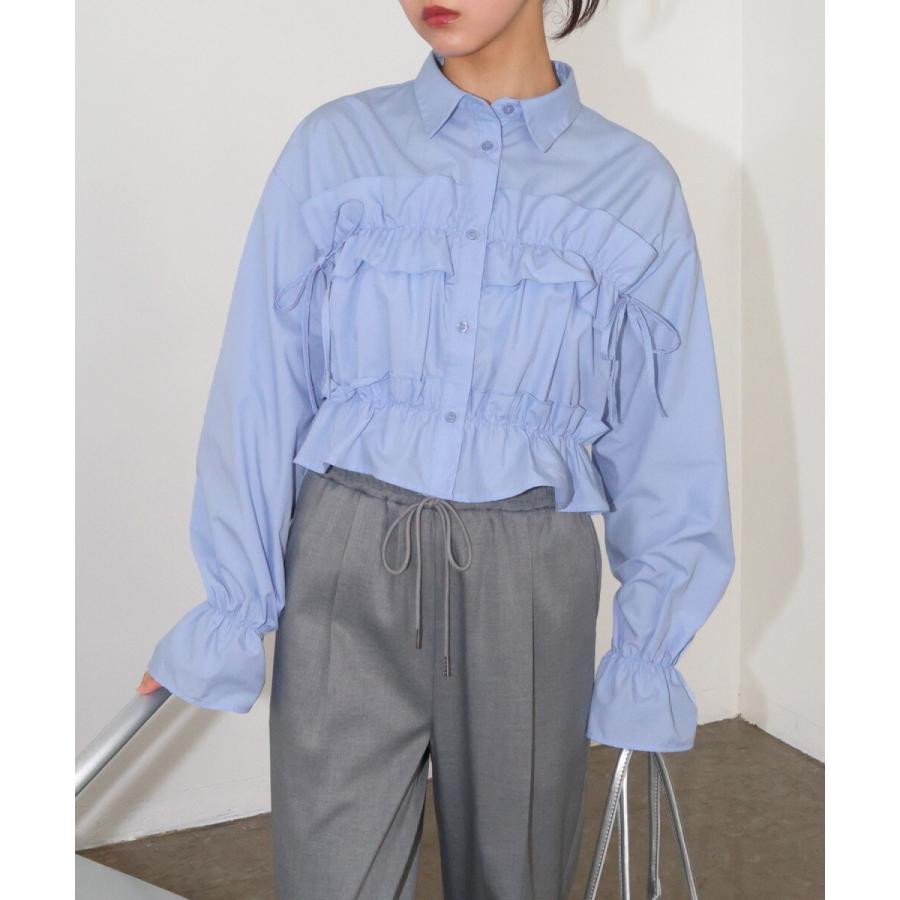 フォクシーFOXEY  FREESIA BLOUSEフリージアブラウスロゴ入り 中古・古着通販】FOXEY (フォクシー) Blouse Daphne/ブラウス ホワイト