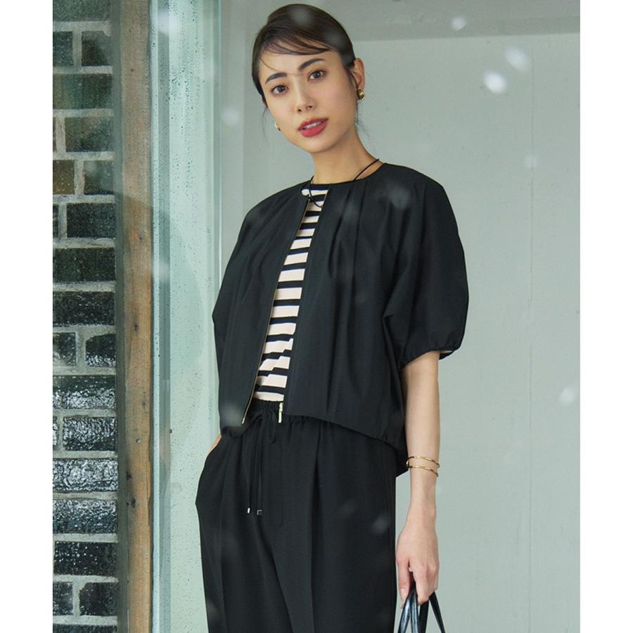 23区【撥水性/接触冷感】ストレッチライトタイプライター コンパクトブルゾン 23区｜【撥水性/接触冷感】ストレッチライトタイプライター