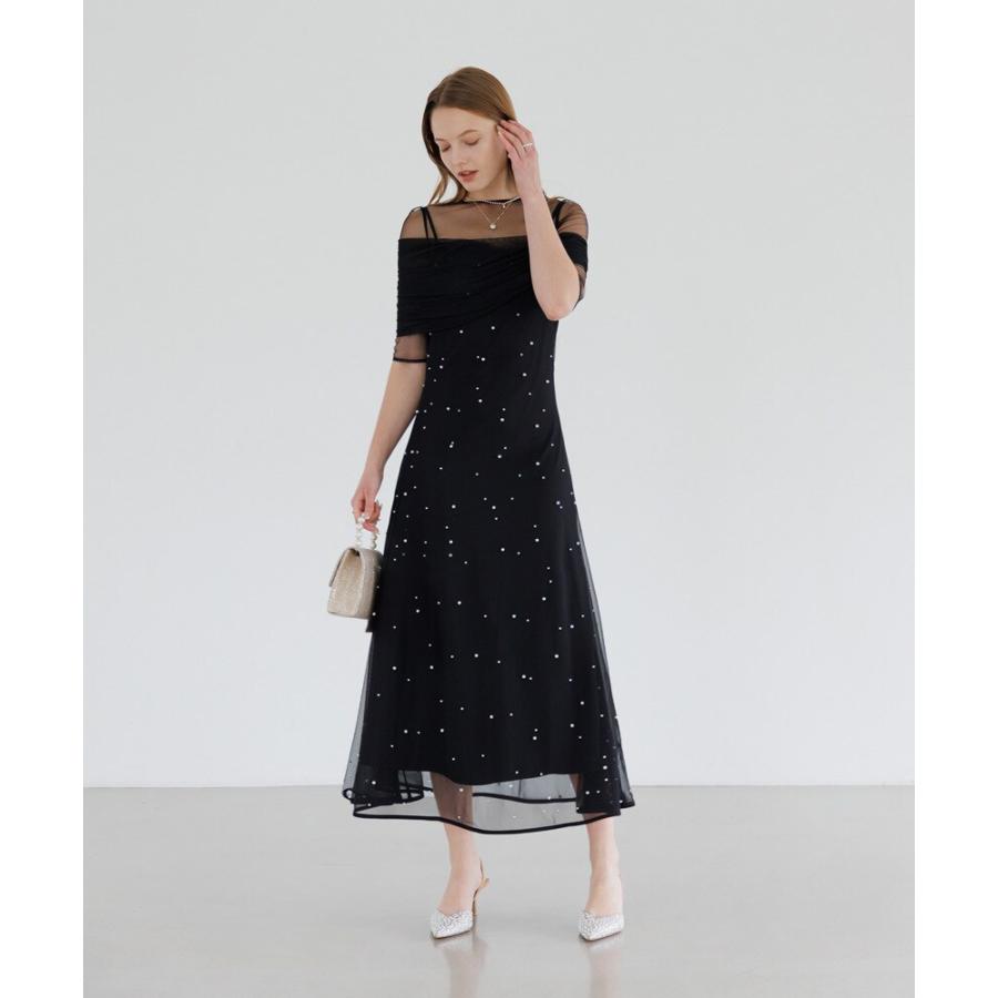【値下げ】お呼ばれドレス 2way チュール GIRL DRESS FOR NOW ドレス 2WAYチュールケープ・キャミ