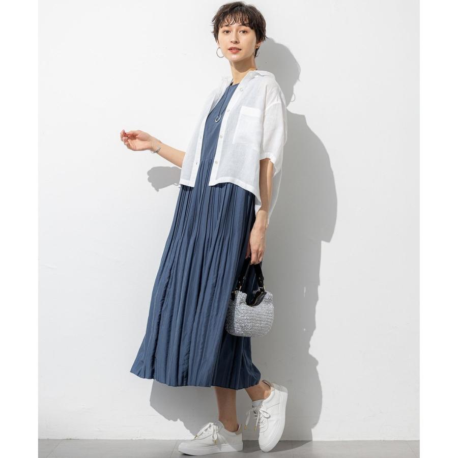 【Oggi7月号掲載/洗える】LIBECOリネン クロップド デザイン シャツ Oggi7月号掲載/洗える】LIBECOリネン クロップド デザイン