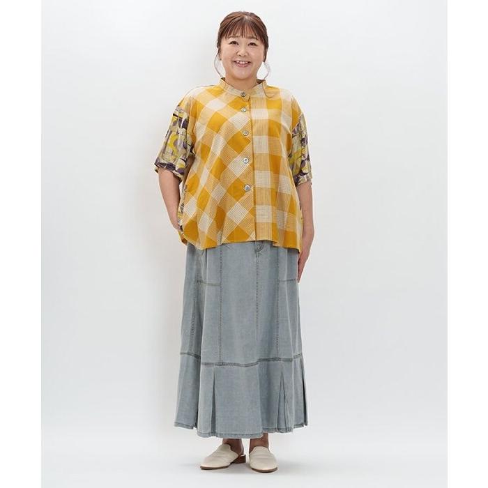 AS KNOW olaca 【大きいサイズ】シャシャシャとCHKSH