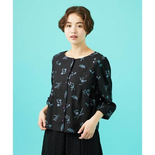 ホコモモラ（JOCOMOMOLA）/Abundancia de flores フラワー総刺繍ブラウス Jocomomola（ホコモモラ） Abundancia de flores フラワー総刺繍