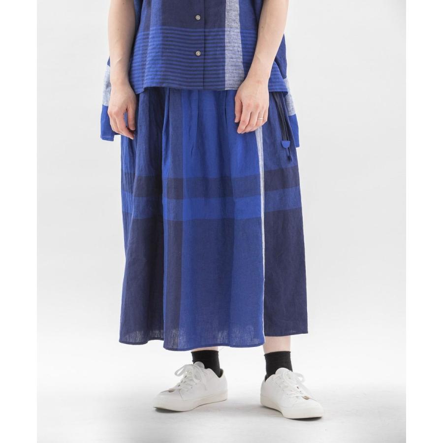 nop de nod リネンパネルチェックタックスカート : マルイ(丸井)Yahoo