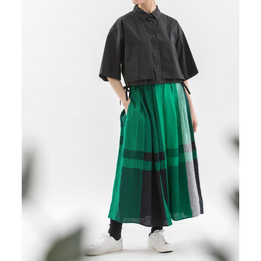 nop de nod リネンパネルチェックタックスカート : マルイ(丸井)Yahoo