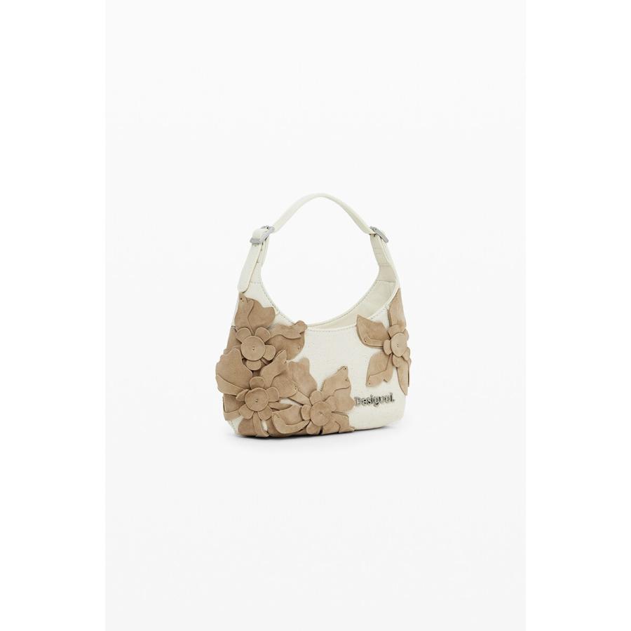 Desigual（デシグアル） リアルレザーフラワーミニバッグ 2WAY