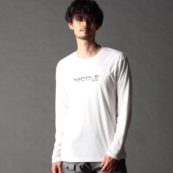 NICOLE CLUB FOR MEN（ニコルクラブフォーメン） ロゴ刺繍長袖Tシャツ