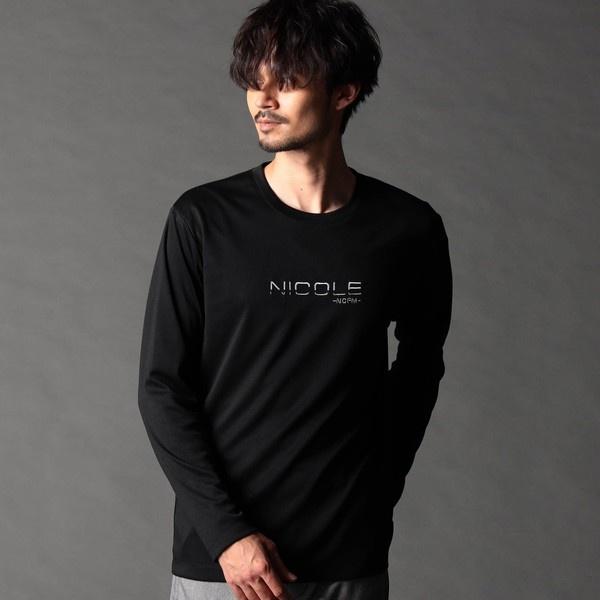 NICOLE CLUB FOR MEN（ニコルクラブフォーメン） ロゴ刺繍長袖Tシャツ